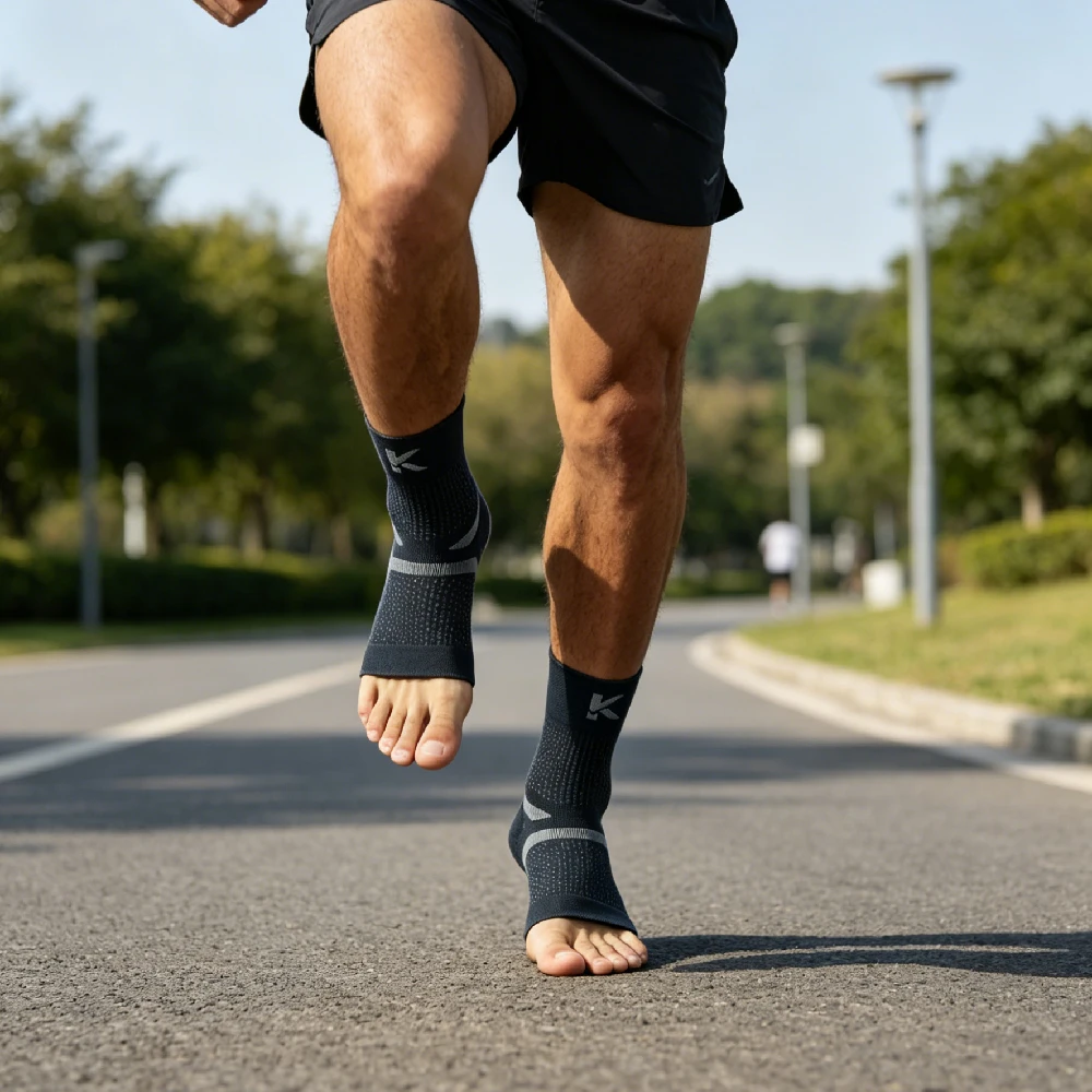 Ankle Brace Sock - 1 Paar elastische Knöchelbandage, Kompressions-Knöchelstabilisator-Socke für