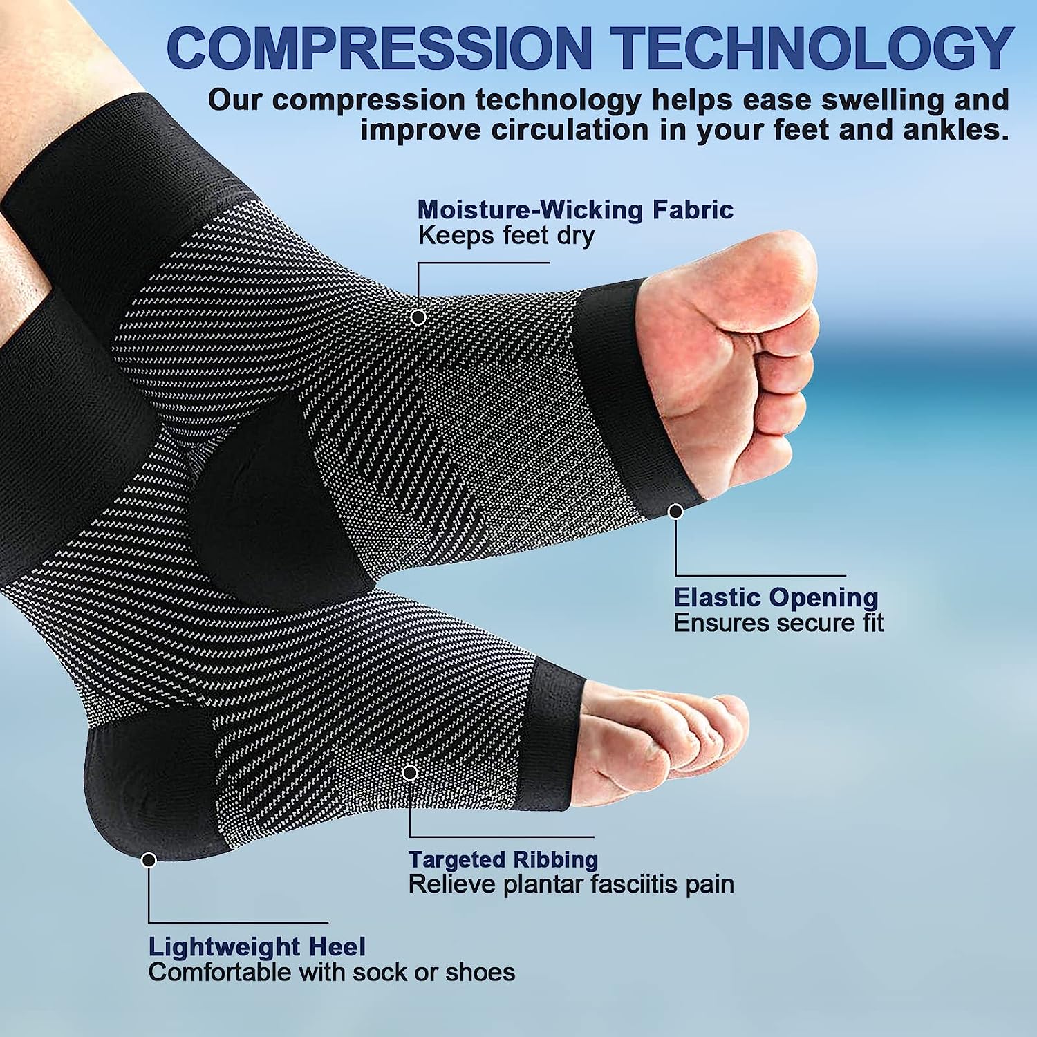 1 Paar Plantarfasziitis-Kompre – Ankle Brace Sock Bewertung und Preis